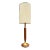 Vintage 1960’s Mid-Century Modern Danish Teak Drum Shade Table Lamp With Brass Accents For Sale