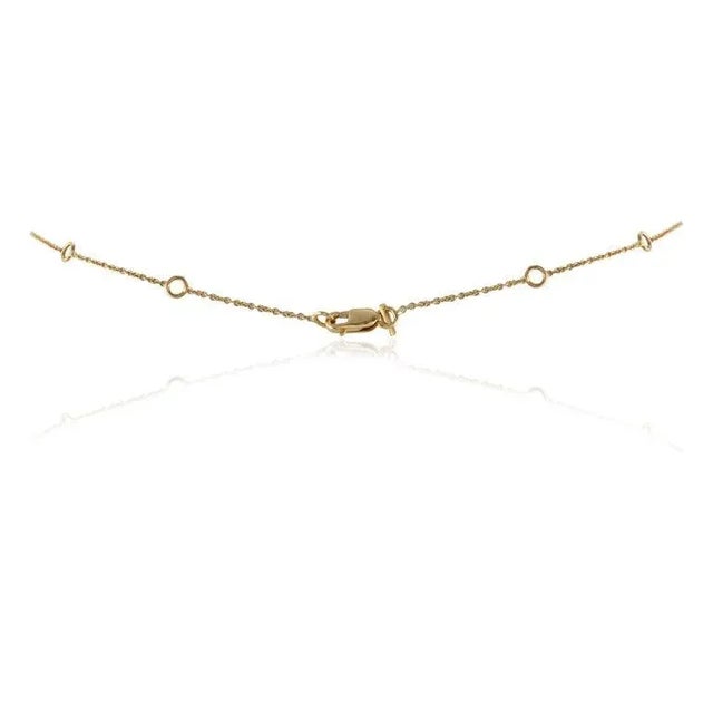 Traditional Diamond Cross Necklace in 18k Solid Yellow Gold For Sale - Image 4 of 11