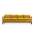 Michael Taylor for Baker Furniture Far East Collection Mid Century Walnut Sofa This sofa measures: 90.25 wide x 30.75 deep...