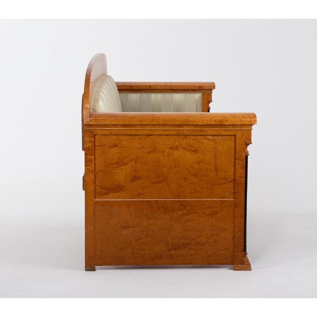 Biedermeier Birch Root Veneer Sofa, Austria, 1830s For Sale - Image 6 of 9