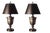 E. F. Chapman Urn Table Lamps in Sheffield Nickel by Visual Comfort, Set of 2 For Sale