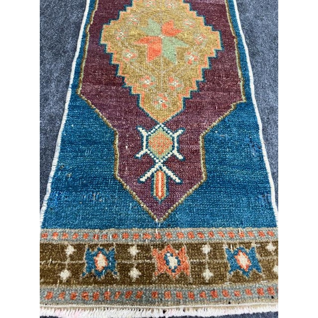 Contemporary Turkish Yastik Rug 1'2" x 3'1" For Sale - Image 3 of 5