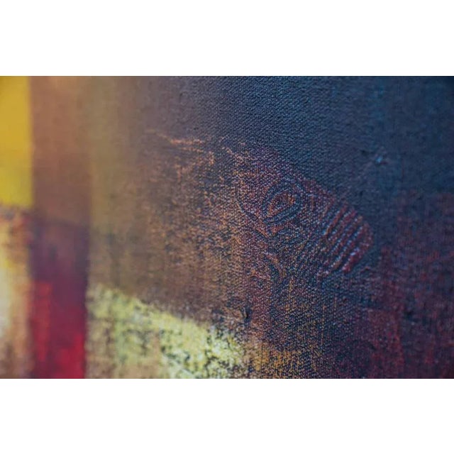 Modern Abstract Composition, Acrylic on Canvas, 2000 For Sale - Image 3 of 8