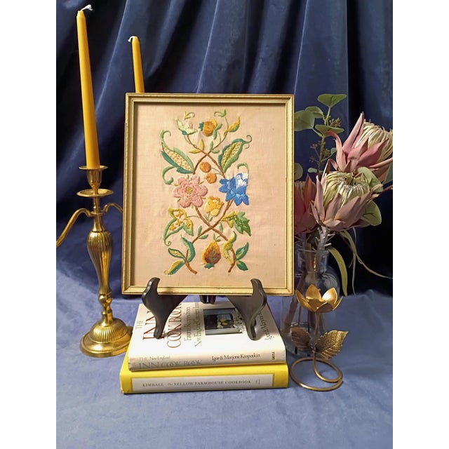 This exceptional vintage 1970s framed textile wall art piece masterfully captures traditional English country charm and...