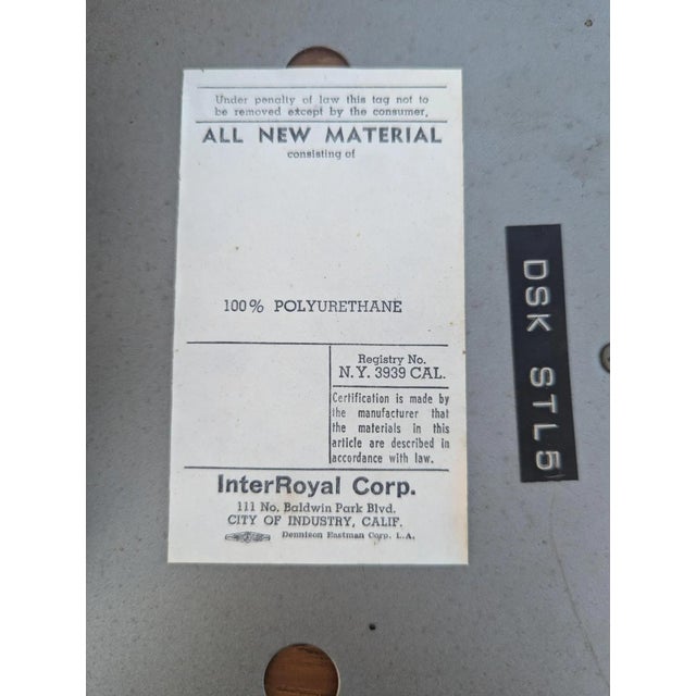 Vintage InterRoyal Chrome and Faux-Leather Office Chair For Sale - Image 10 of 10