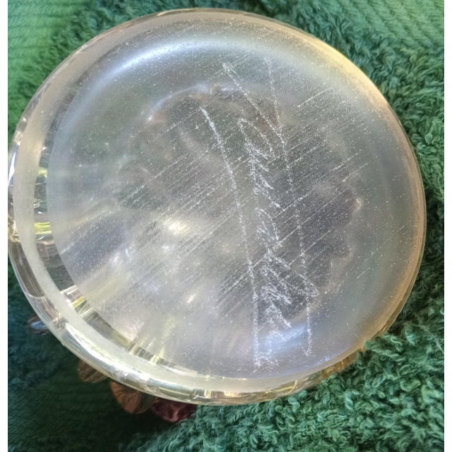 Vintage Ion Tamaian Signed Hand Blown Art Glass Perfume Bottle With Dauber For Sale - Image 14 of 17