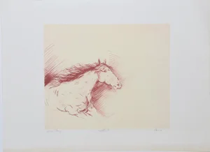 Secretariat, Jaime Corum Lithograph