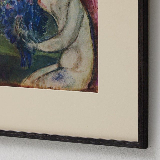 After Marc Chagall, Editions du Chêne, Color Cliché Print, 1947, Framed For Sale - Image 6 of 15
