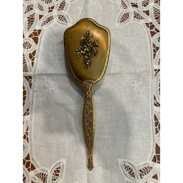 1940s Vintage Vanity, Mirror, Brush and Comb Set- 3 Pieces For Sale - Image 5 of 8