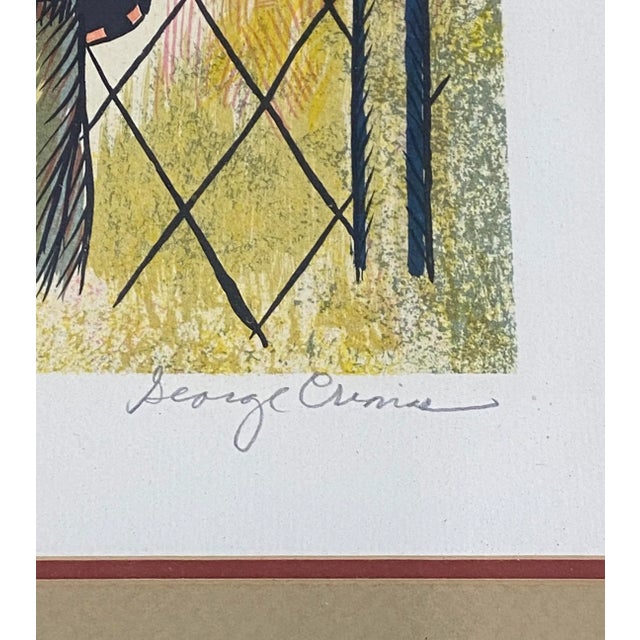 George Cronias (1925-2004) "Track Pals" Original Color Lithograph C.1960 For Sale - Image 9 of 13