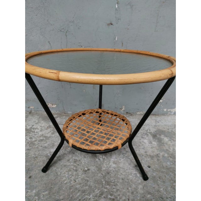 Mid-Century Rattan Coffee Table, 1960s For Sale - Image 9 of 17