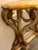 Neoclassical Neoclassical Style Marble-Top Bowed Table Mirrored Back Gilded Dolphin Accents For Sale - Image 3 of 10