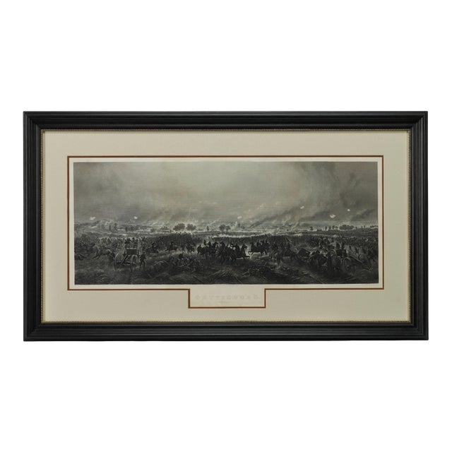 "Gettysburg. The Repulse of Longstreet's Assault." Engraving by H. B. Hall Jr., After James Walker, Circa 1876 For Sale
