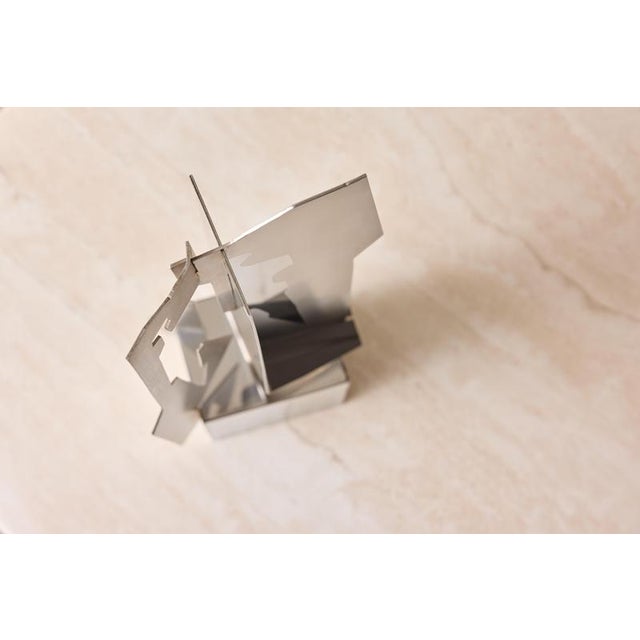 Alessandro Tagliolini, Abstract Sculpture, 1973, Stainless Steel For Sale - Image 11 of 14