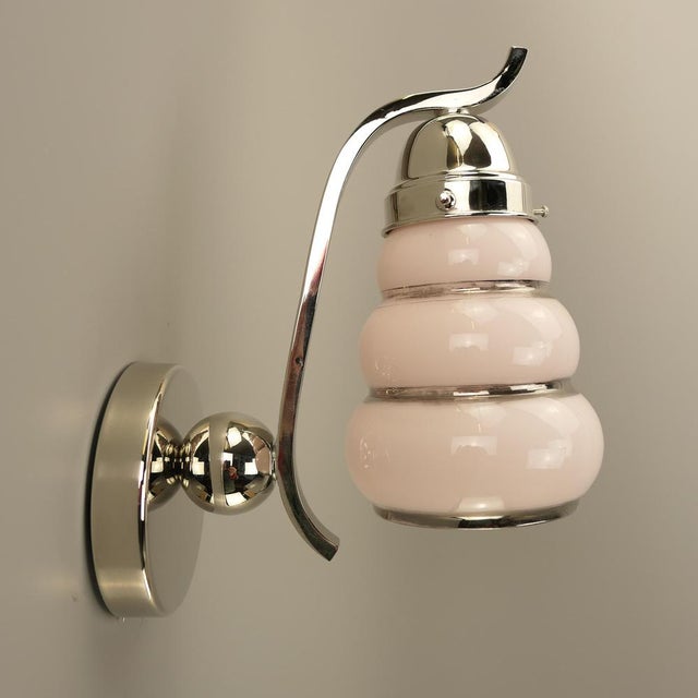 Metal Art Deco French Wall Light, 1930s For Sale - Image 7 of 11