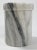 Heavy Italian Carrara marble vessel in rich white and gray tones. Circa 1970s. Ideal use as a utensil holder or bottle...