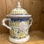 Hand Painted Majolica Lidded Jar Floral Italian Botanical Lemon Tree Design. Gorgeous! For Sale - Image 10 of 12