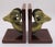 Brass & Wood Bookends, a Pair For Sale - Image 4 of 8