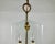 1950s Vintage Bronze and Glass Lantern Pendant, France, 1950s For Sale - Image 5 of 9