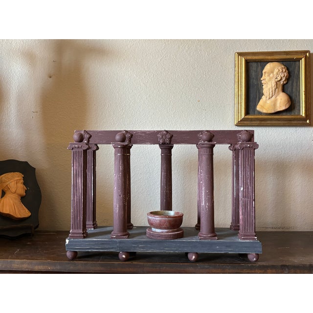 Early 20th Century Early 20th Century Italian Grand Tour Neoclassical Architectural Model With Agate Burner For Sale - Image 5 of 14