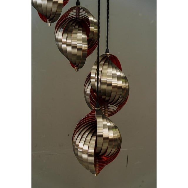 Ceiling Lamp by Henri Mathieu, 1970s For Sale - Image 6 of 17
