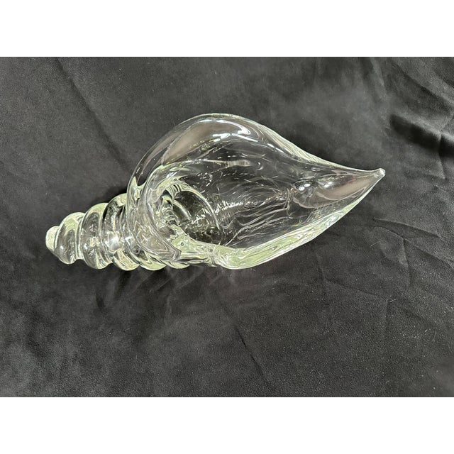 Modern Mid 20th Century Licio Zanetti Sea Shell Sculpture Glass Murano Italy Signed For Sale - Image 3 of 18