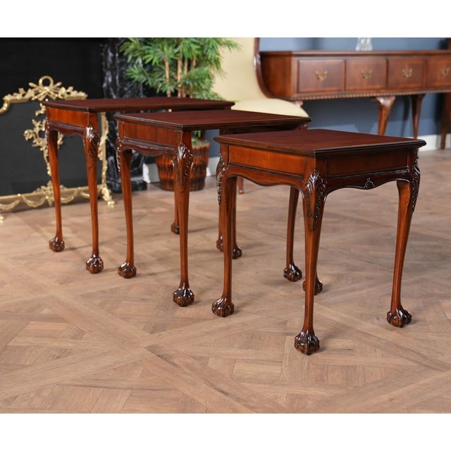 The Chippendale Nesting Table For Sale - Image 4 of 12