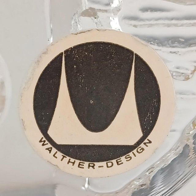 Bullseye vase by Heiner Düsterhaus for Walther Glass, 1970s Perfect condition 14 cm high x 15 cm wide x 3 cm deep