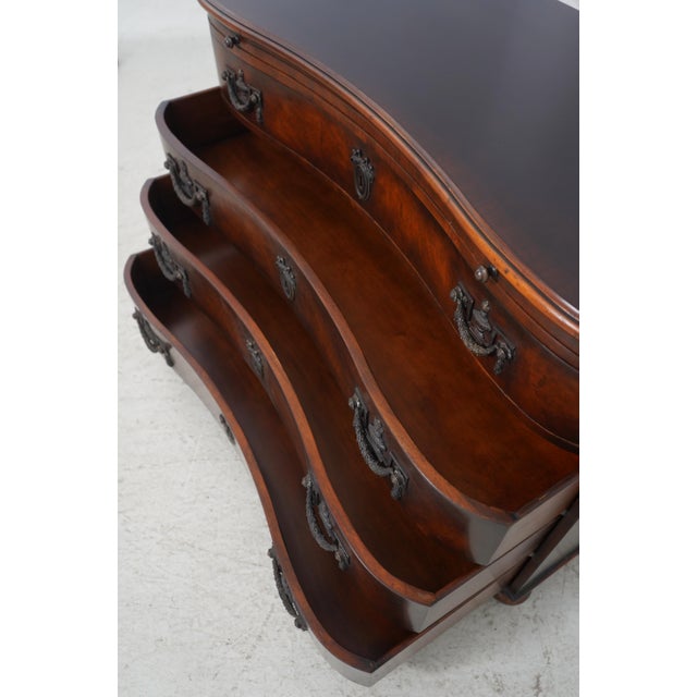 Maitland Smith Burl Walnut Serpentine Chest For Sale In Philadelphia - Image 6 of 18