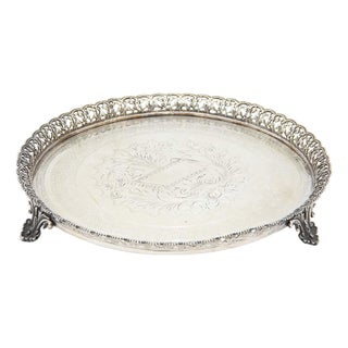 Circular Catchall in Silver For Sale