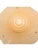 Vintage Three Chain Bowl Light Amber Glass Bedroom or Hallway Ceiling Light Restored Brushed Brass and New Wiring For Sale In Los Angeles - Image 6 of 7