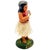 Original post-war ceramic chalkware dancing Hawaiian Hula girl figurine made from lightweight plaster and painted in...