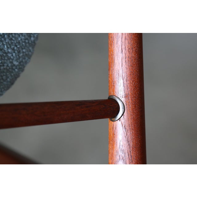 1950s Early Teak France Lounge Chair No. 136 Designed by Finn Juhl for France and Daverkosen For Sale - Image 9 of 12