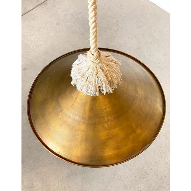 Vintage Brass Pendant Light, 1970s For Sale - Image 6 of 10