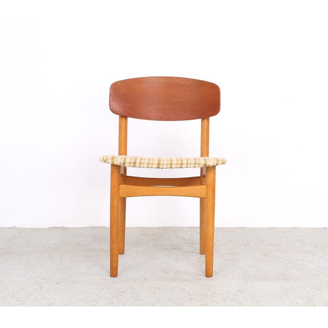 Vintage Model 122 Dining Chairs by Børge Mogensen for Søborg Møbelfabrik, 1950s, Set of 2 For Sale - Image 6 of 14
