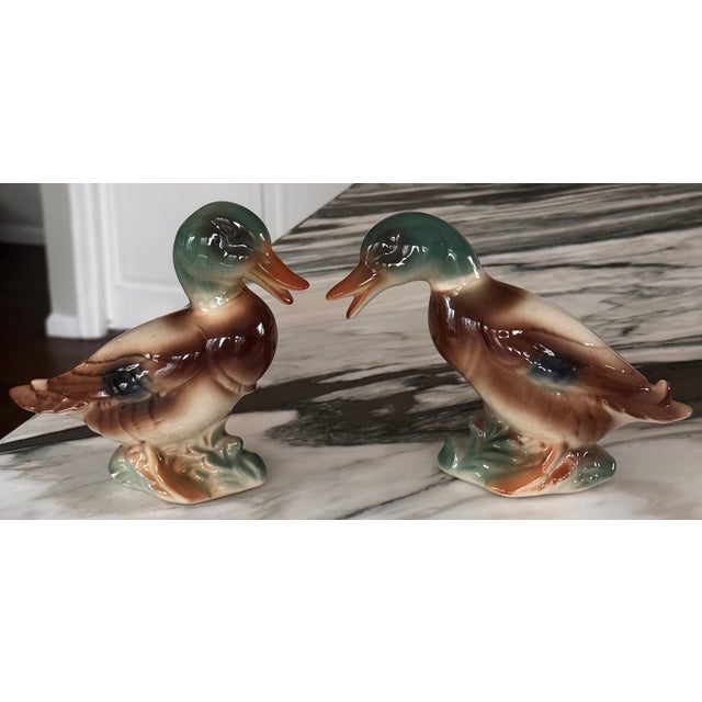 Mid-Century Modern Mallard Duck Figures by Royal Copley For Sale - Image 4 of 10