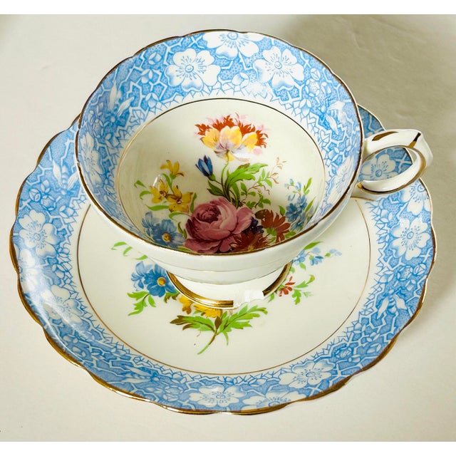 English 5 English Cups and Saucers For Sale - Image 3 of 12