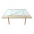 Mid Century Modern Glass & Chrome Coffee Table For Sale