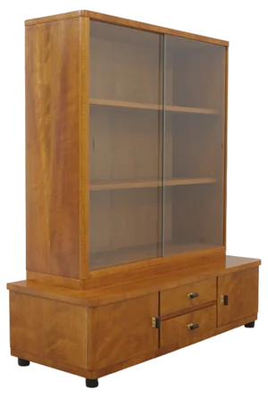 Art Deco Bookcase, Former Czechoslovakia, 1930s