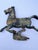 Figurative Vintage Han Dynasty Style "Flying Horse of Gansu" Heavy Cast Metal Statue For Sale - Image 3 of 12