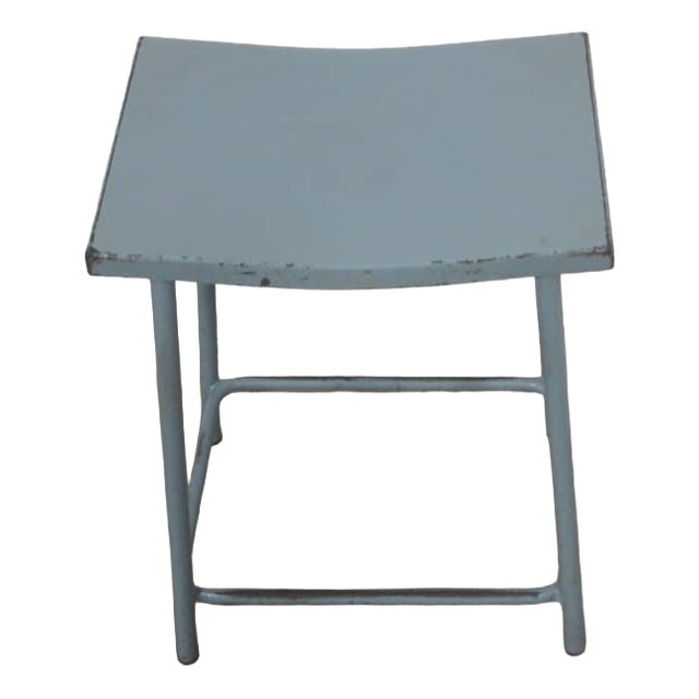 Gray Iron Stool, 1970 For Sale