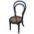 Victorian Early 20th Century Vienna Secession Bent Oak & Cane Children's Side Chair No. 13 Attributed to Thonet For Sale - Image 3 of 8