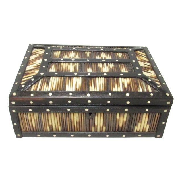 Anglo Indian Quill Box For Sale