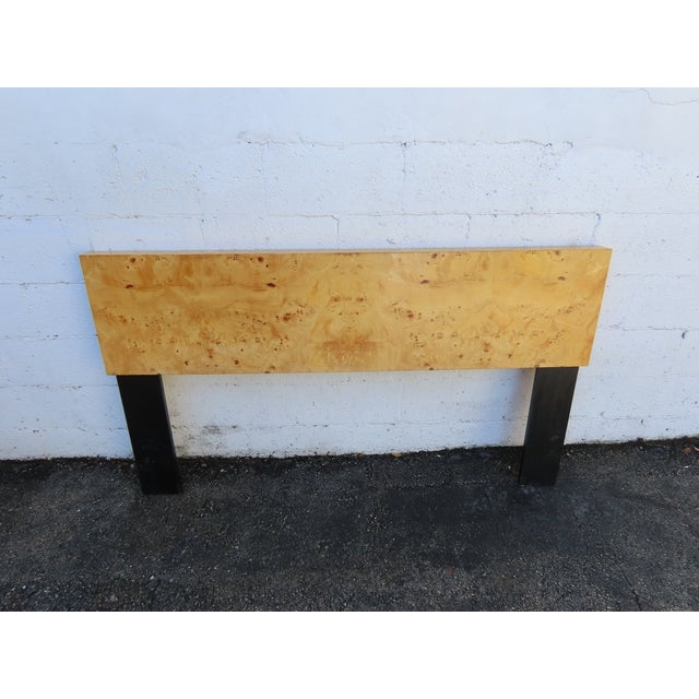Mid Century Modern Burlwood Queen Size Headboard 6384 For Sale In Miami - Image 6 of 12