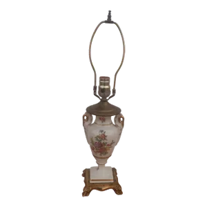 Early 20th Century Baroque Ceramic Vase Body Table Lamp