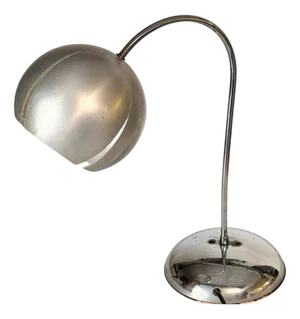 Vintage Chrome and Aluminum Table Lamp, 1970s
