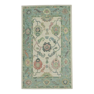 Turkish Oushak Rug 4' x 6'6" #20295 For Sale