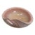 Large Mid-20th Century Modern Alfredo Barbini Murano Pink & Gold Bullicante Art Glass Bowl For Sale