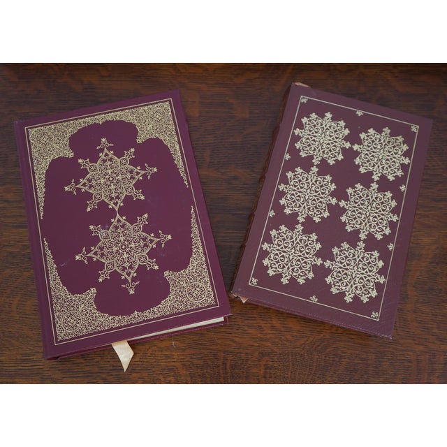 1990s Set of 16 Gold Embossed Leather Bound Books W/ Gilt Edge by the Eaton Press For Sale - Image 5 of 11