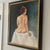20 Th European School Century Oil on Canvas Figurative Portrait Signed Framed Lady in Red Turban Made in 1980 For Sale In Washington DC - Image 6 of 12